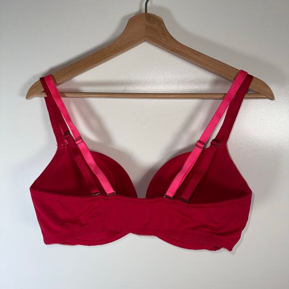 Victoria’s Secret Dream Angels Demi Bra Pink Padded Underwire Lace Trim 36DD - Picture 4 of 11